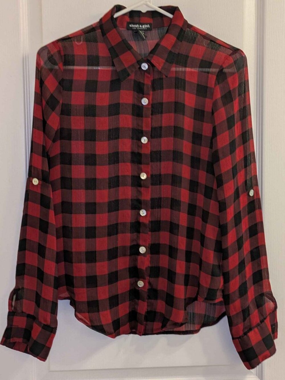 translucent checker top